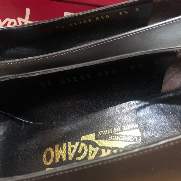 Ferragamo Bronze Block Heels - Picture 6 of 8